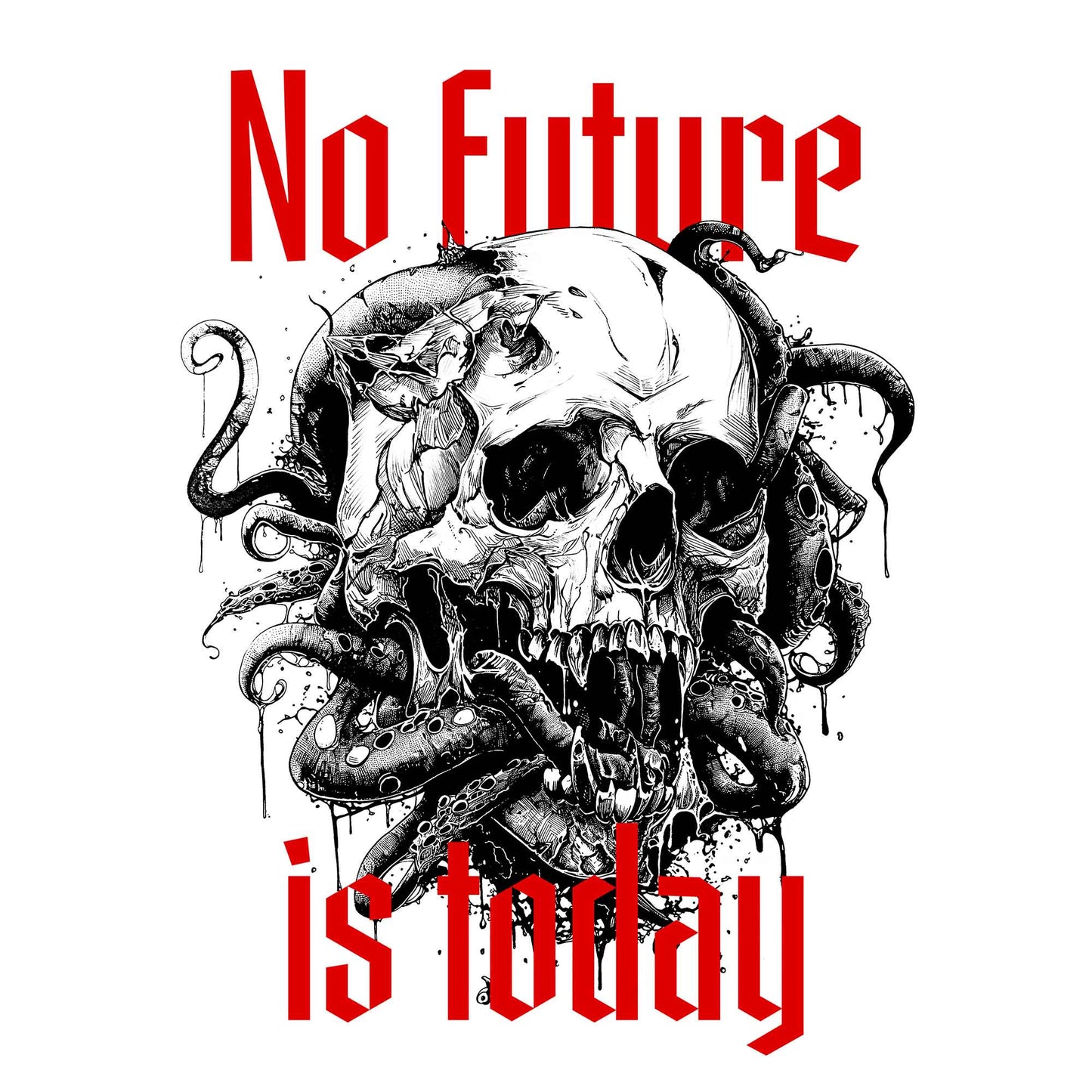 No Future Is Today | schwarz/rot