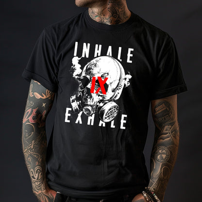 Inhale Exhale | Motiv weiß/rot