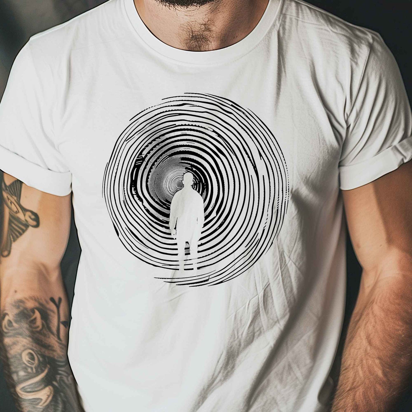Hypnotishirt | Motiv schwarz