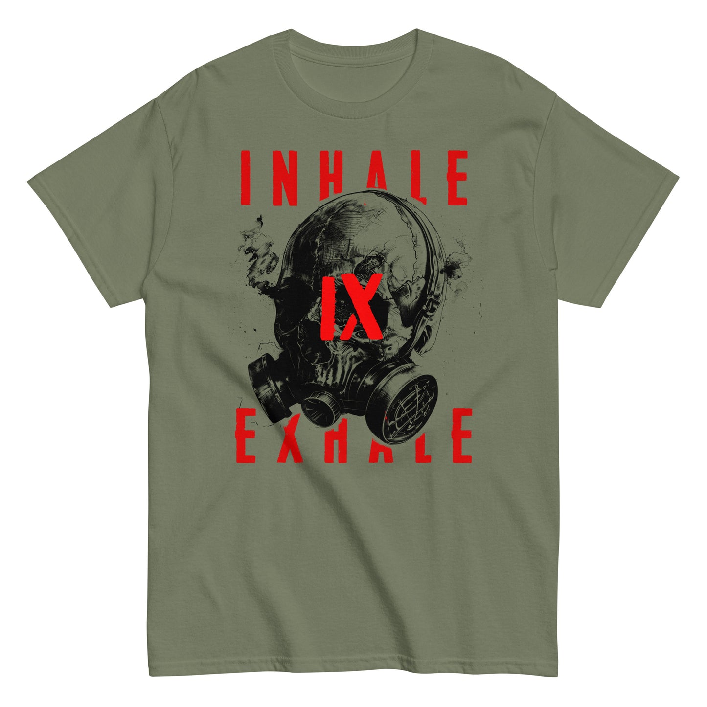 Inhale Exhale | Motiv schwarz/rot