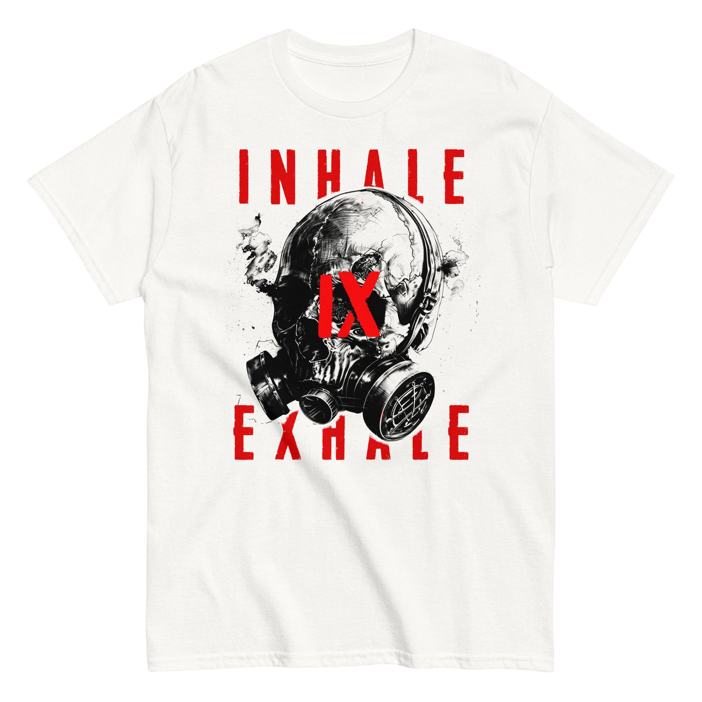 Inhale Exhale | Motiv schwarz/rot